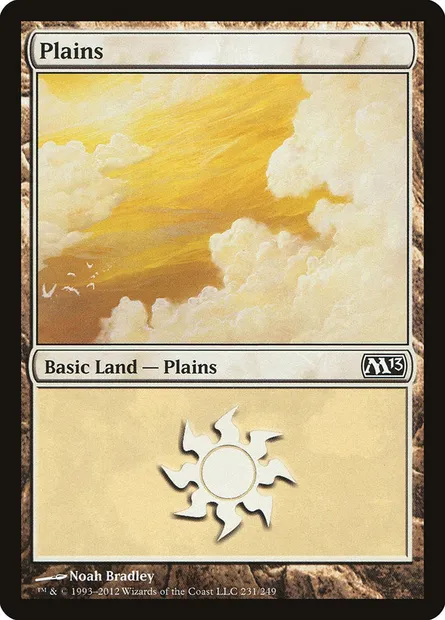 Plains, Magic card M13 231 — Magic 2013 set