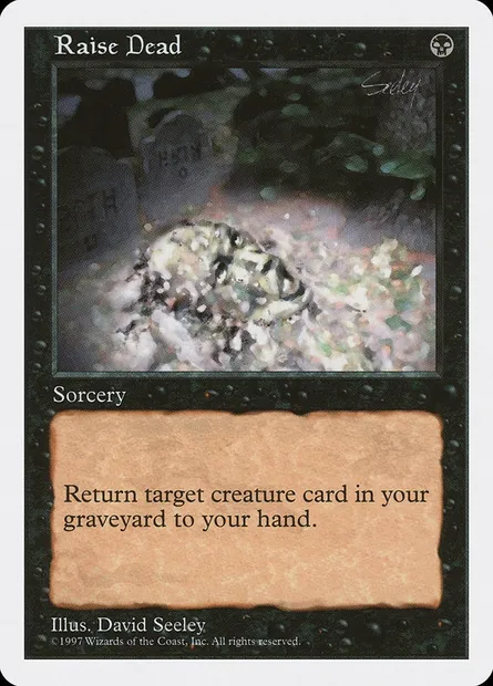 Raise Dead, Magic card 5ED 191 — Fifth Edition set