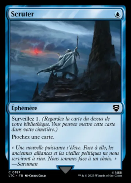 Scruter, carte Magic LTC 187 — extension Tales of Middle-earth Commander