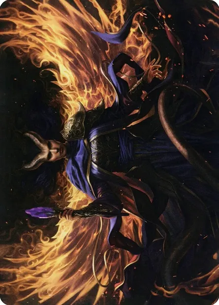 Farideh, Devil's Chosen // Farideh, Devil's Chosen, Magic card AAFR 32 — Adventures in the Forgotten Realms Art Series set