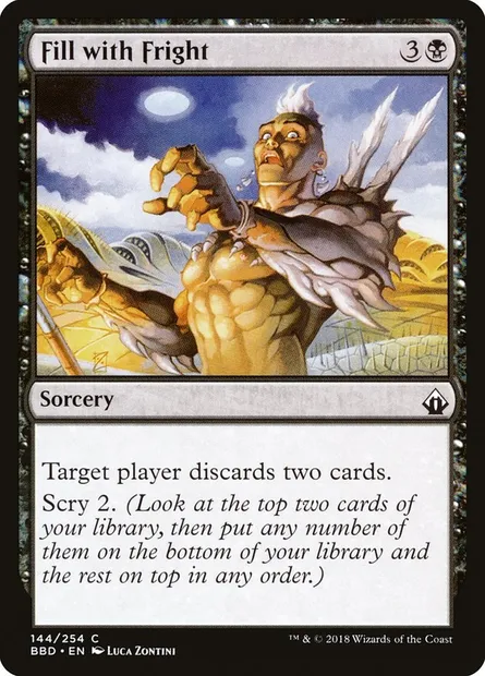 Fill with Fright, Magic card BBD 144 — Battlebond set