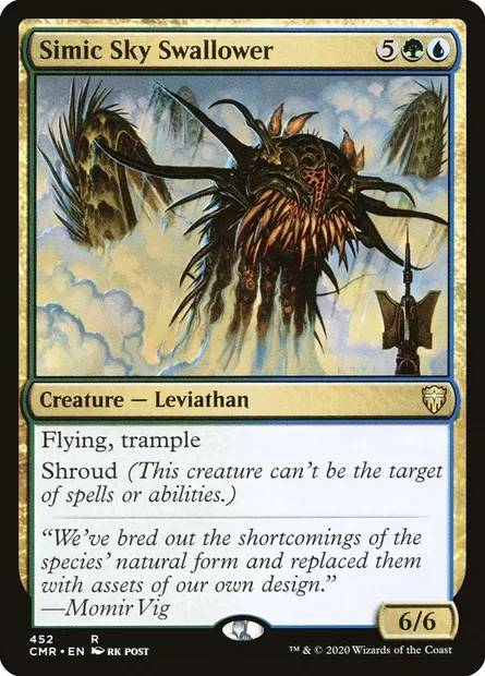 Simic Sky Swallower, Magic card CMR 452 — Commander Legends set