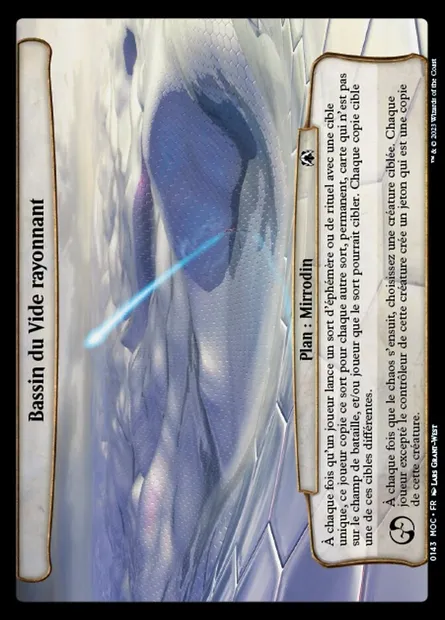 Bassin du Vide rayonnant, carte Magic MOC 143 — extension March of the Machine Commander