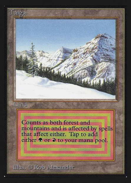 Taïga, carte Magic CED 283 — extension Collectors' Edition