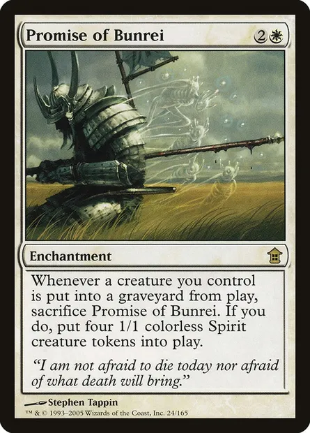 Promesse du bunrei, carte Magic SOK 24 — extension Libérateurs de Kamigawa