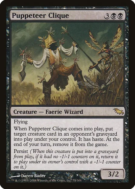 Puppeteer Clique, Magic card SHM 75 — Shadowmoor set