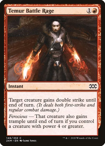 Temur Battle Rage, Magic card 2XM 146 — Double Masters set