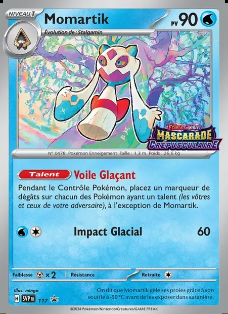 Momartik, carte Pokémon PR-SV 117 — extension SVP Black Star Promos