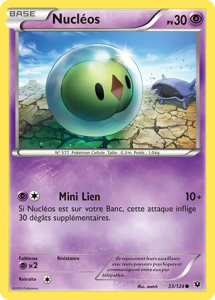Nucléos, carte Pokémon FCO 33 — extension Impact des Destins