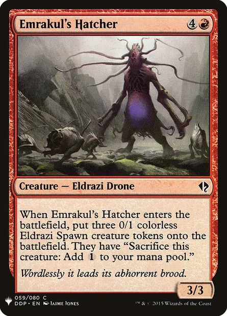 Emrakul's Hatcher, Magic card PLST DDP-59 — The List set