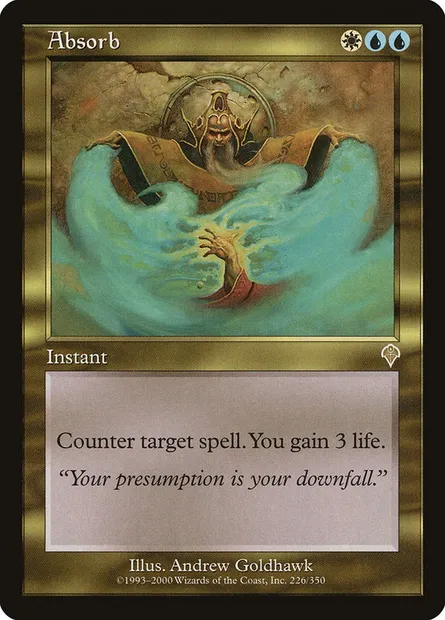 Absorb, Magic card INV 226 — Invasion set