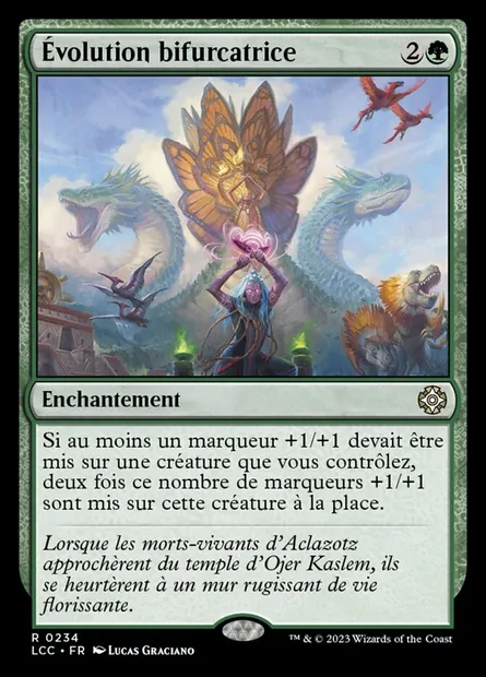 Évolution bifurcatrice, carte Magic LCC 234 — extension The Lost Caverns of Ixalan Commander