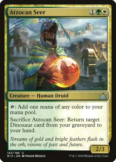 Atzocan Seer, Magic card RIX 153 — Rivals of Ixalan set