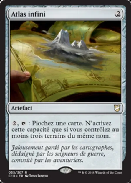 Atlas infini, carte Magic C18 55 — extension Commander 2018