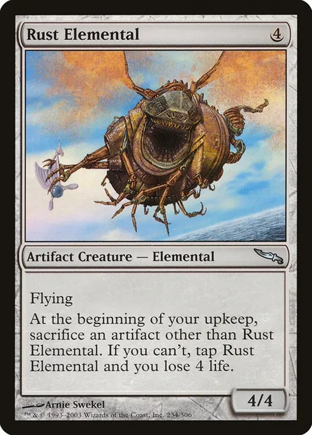 Rust Elemental, Magic card MRD 234 — Mirrodin set