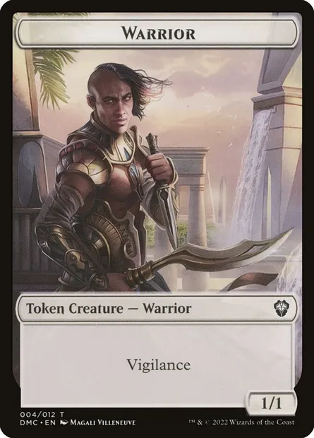 Warrior, Magic card TDMC 4 — Dominaria United Commander Tokens set