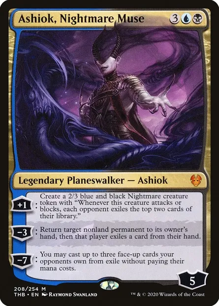 Ashiok, Nightmare Muse, Magic card THB 208 — Theros Beyond Death set