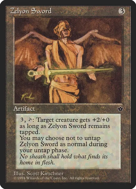 Zelyon Sword, carte Magic FEM 91 — extension Fallen Empires