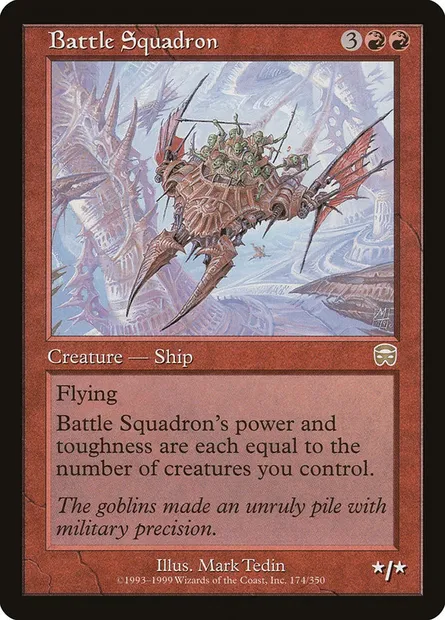 Escadre de bataille, carte Magic MMQ 174 — extension Masques de Mercadia