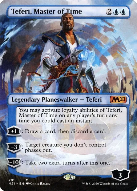 Teferi, Master of Time, Magic card M21 281 — Core Set 2021 set