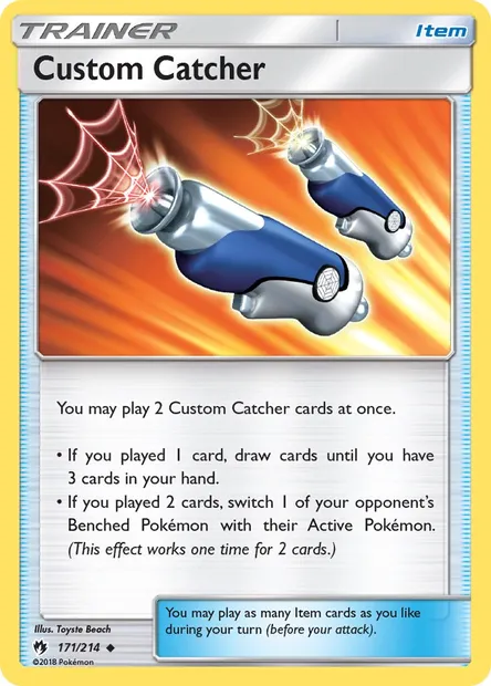 Custom Catcher, Pokémon card LOT 171 — Lost Thunder set
