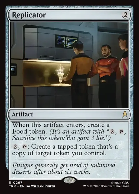 Replicator, carte Magic TRK 267 — extension Star Trek
