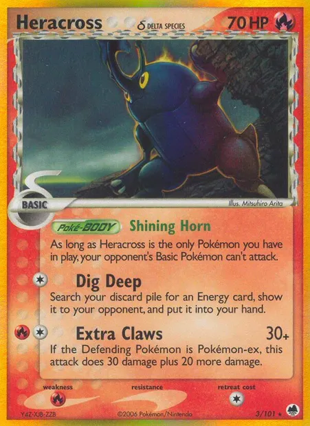Heracross δ, Pokémon card DF 3 — Dragon Frontiers set
