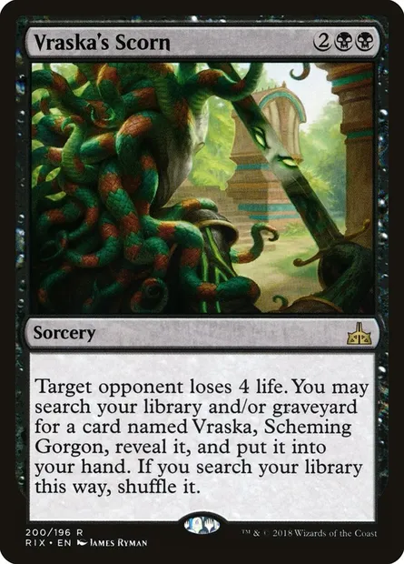 Vraska's Scorn, Magic card RIX 200 — Rivals of Ixalan set