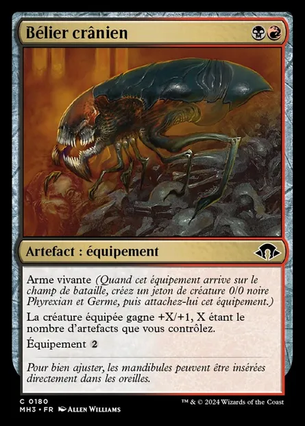 Bélier crânien, carte Magic MH3 180 — extension Modern Horizons 3