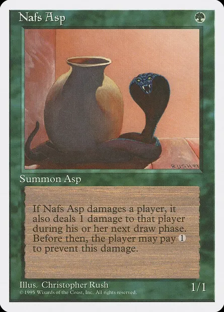 Nafs Asp, Magic card 4ED 264 — Fourth Edition set