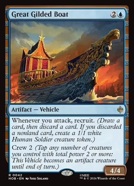 Great Gilded Boat, Magic card HOB 42 — The Hobbit set