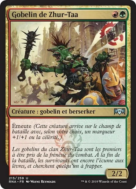 Gobelin de Zhur-Taa, carte Magic RNA 215 — extension L'allégeance de Ravnica