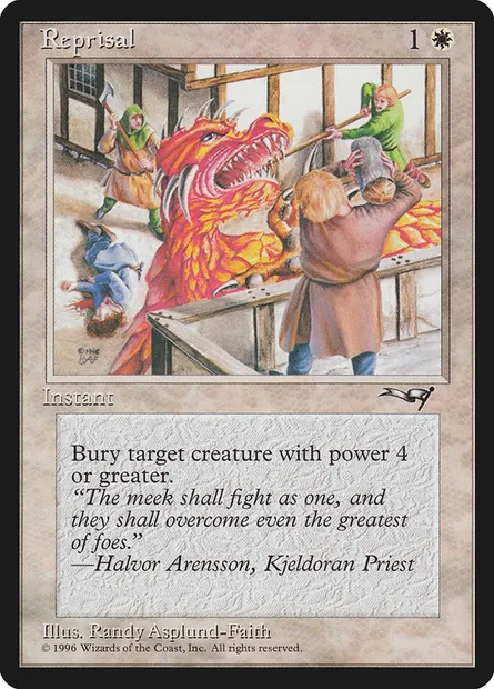 Représailles, carte Magic ALL 13a — extension Alliances