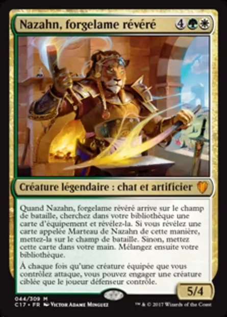 Nazahn, forgelame révéré, carte Magic C17 44 — extension Commander 2017