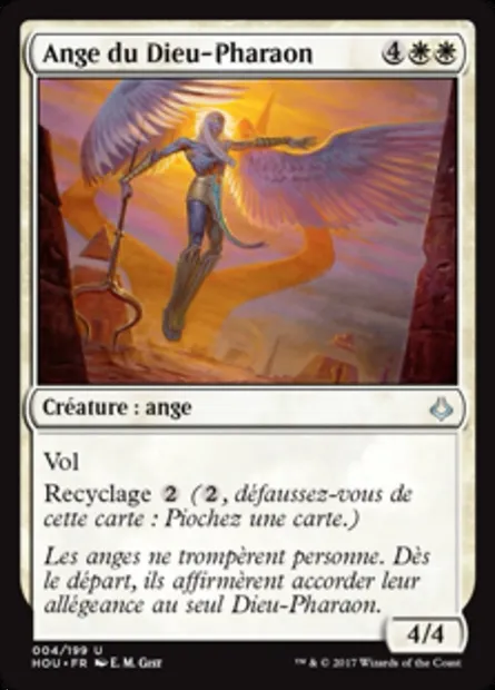 Ange du Dieu-Pharaon, carte Magic HOU 4 — extension L’âge de la destruction