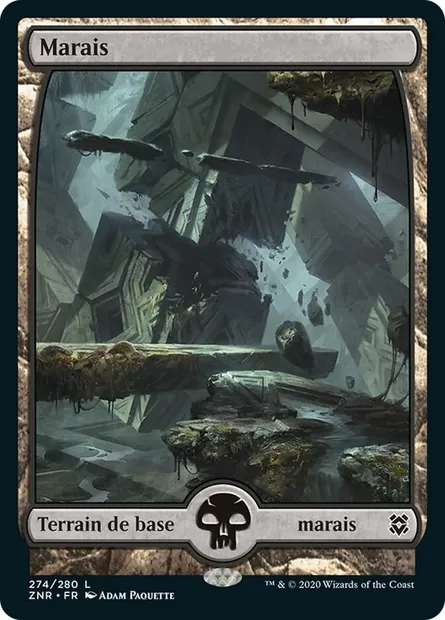 Marais, carte Magic ZNR 274 — extension Renaissance de Zendikar