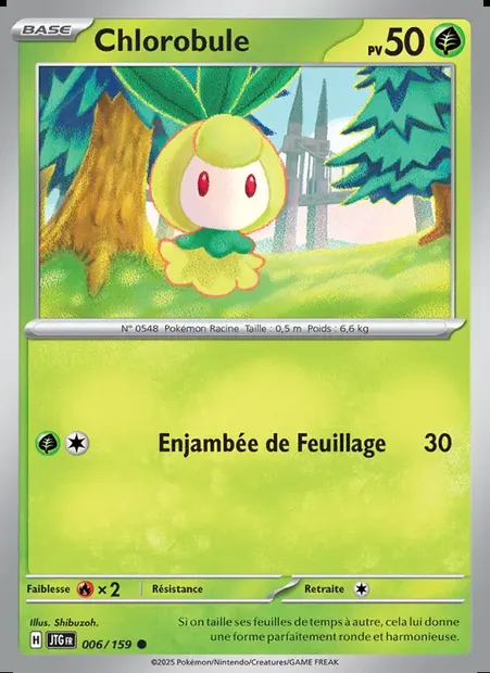 Chlorobule, carte Pokémon JTG 006 — extension Aventures Ensemble