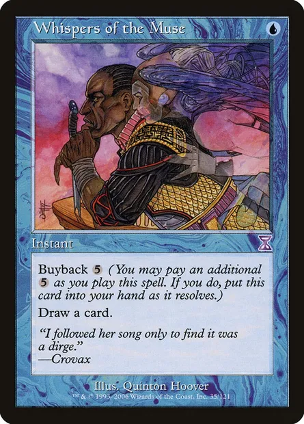 Whispers of the Muse, Magic card TSB 35 — Time Spiral Timeshifted set