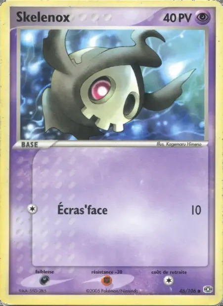 Skelénox, carte Pokémon EM 46 — extension EX Émeraude