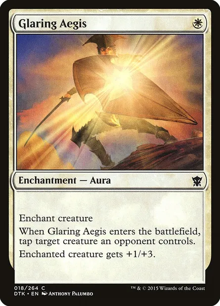 Glaring Aegis, Magic card DTK 18 — Dragons of Tarkir set