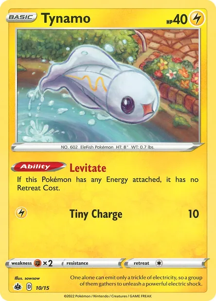 Tynamo, Pokémon card MCD22 10 — McDonald's Collection 2022 set