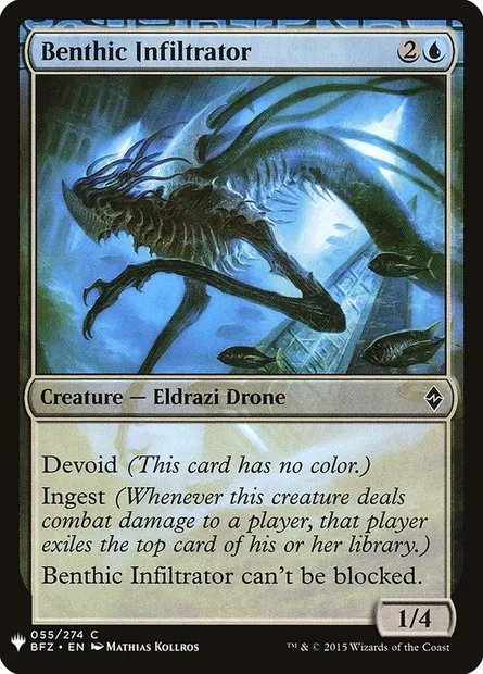 Benthic Infiltrator, Magic card PLST BFZ-55 — The List set