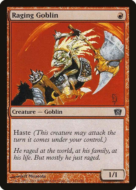 Gobelin enragé, carte Magic 8ED 212★ — extension Huitième Edition