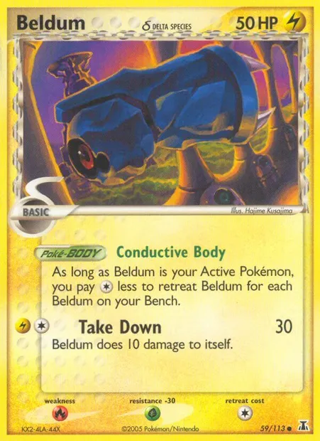 Beldum δ, Pokémon card DS 59 — Delta Species set