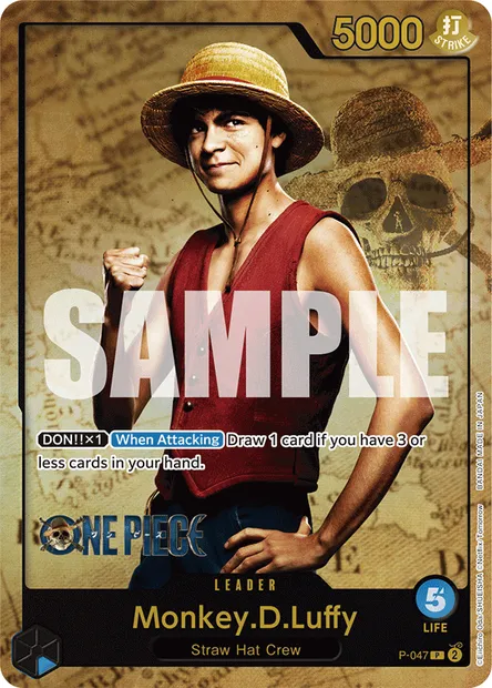 Monkey D. Luffy, carte One Piece P-047 — extension Carte promo