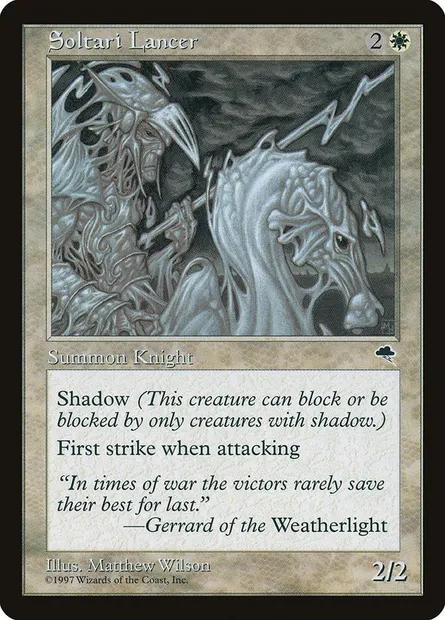 Soltari Lancer, Magic card TMP 44 — Tempest set