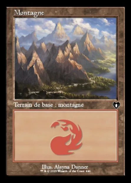 Mountain, carte Magic CMM 446 — extension Commander Masters