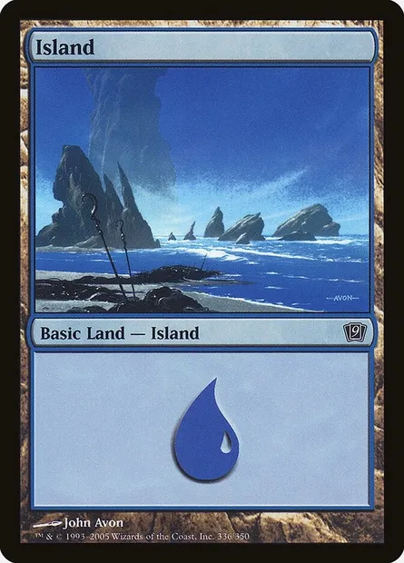 Île, carte Magic 9ED 336★ — extension Neuvième Edition