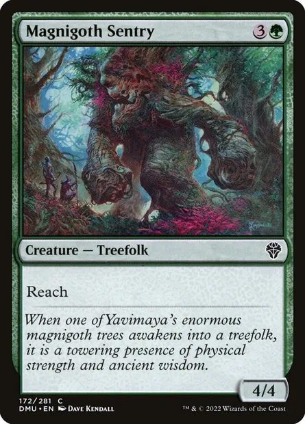 Magnigoth Sentry, Magic card DMU 172 — Dominaria United set