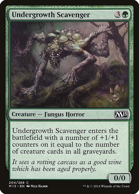 Undergrowth Scavenger, Magic card M15 204 — Magic 2015 set